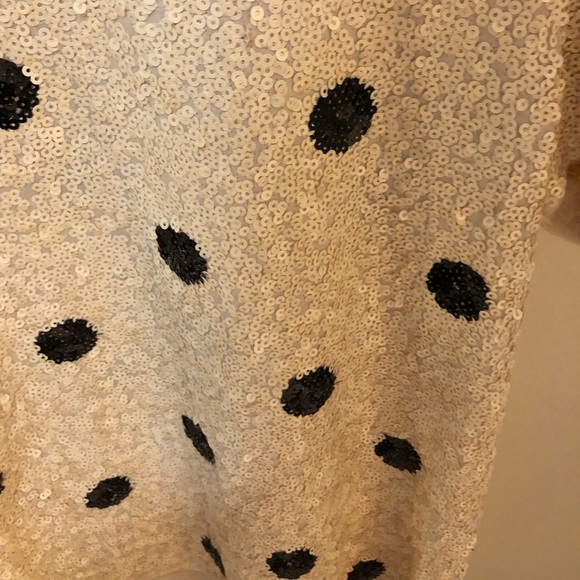 J Crew Sequin Polka Dot Top - Picture 6 of 9